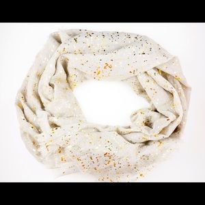 Spun Subtle Luxury Scarf speckled metallic pattern